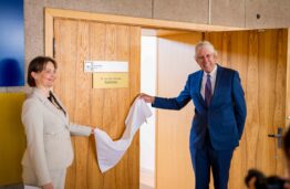 Auditorium named after Honorary Dr. Juozas P. Kazickas opened at the Faculty of Informatics